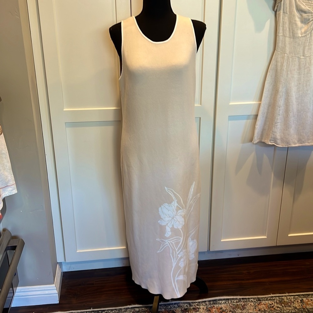 Cynthia Rowley CYNTHIA ROWLEY Cream Knit Maxi Dress Size L